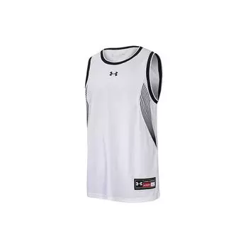 Under Armour Линия печати логотипа баскетбольный спортивный трикотажный быстросохнущий дышащий жилет мужской жилет белый 22500102-100 XXL