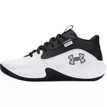Under Armour Lockdown 7 GS White Black Kids Sneakers 3028513-102 36