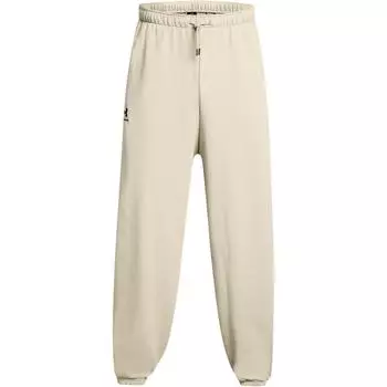 Under Armour Logo Drawstring Mid-Rise Knit Joggers Men Joggers Beige 1388021-289 XXL