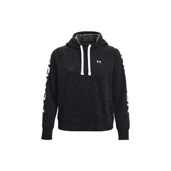 Under Armour Logo Loose Fleece Hoodie Women hoodies Black 1365861-001 M