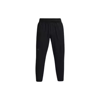 Under Armour Logo Однотонные тренировочные капри Мужские штаны Черные 1370986-001 XXL