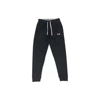 Under Armour Logo Pattern Drawstring Mid-Rise Fitted Knit Sports Pants Men pants Black 1357209-001 M