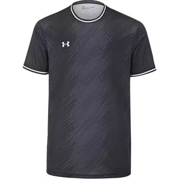Under Armour Logo Print Crew Neck Short Sleeve T-Shirt Unisex Tops Black 25500507-001 S