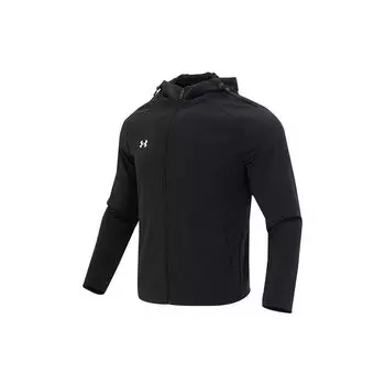 Under Armour Logo Print Sports Running Fitness Training Hoodie Men jackets Black 23600303-001 M