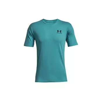 Under Armour Logo Print Sports Running T-Shirt Men T-Shirts Blue 1326799-476 M