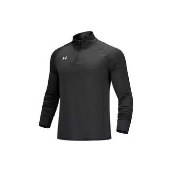 Under Armour Logo Print Stand Collar Half Zip Training Hoodie Men hoodies Black 21600601-001 M