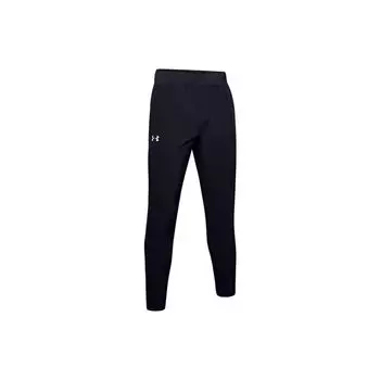 Under Armour Logo Print Straight Leg Lightweight Mid Rise Slim Fit Knitted Sports Pants Men pants Black 1298843-002 L