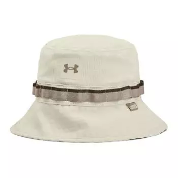 Under Armour Логотип с принтом шляпа рыбака из полиэстера мужские шляпы пыльно-розовый серый 1383434 M