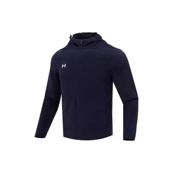 Under Armour Логотип с принтом Спорт Бег Фитнес Тренировки Толстовка Мужские куртки Чернильно-синие 23600303-409 4XL