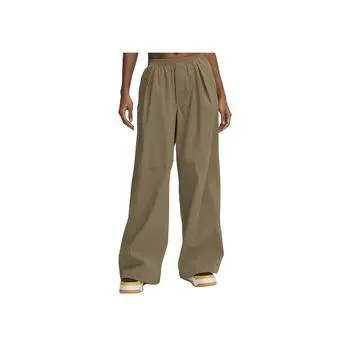 Under Armour Loose Breathable Woven Mid-Rise Casual Pants Women pants Brown 6000276-251 S