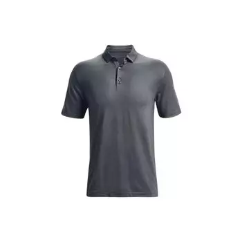 Under Armour Luxe Solid Slim-Fit Golf Polo Мужские топы Серый 1370150-012 M