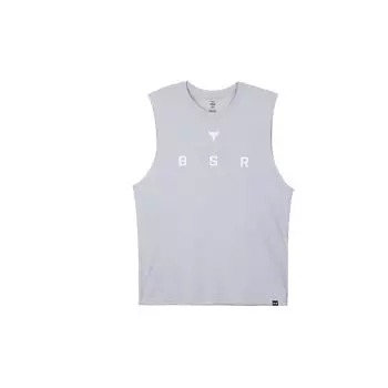 Under Armour Майка без рукавов Project Rock Show Your Work с круглым вырезом и принтом букв, мужские топы, серые 1385939-011 XXXL