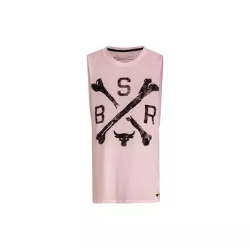 Under Armour Майка для тренировок Project Rock Johnson с буквенным принтом, мужская, розовая 1360741-643 XL