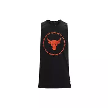 Under Armour Майка-топ Project Rock Charged Cotton Training для мужчин, черная 1361623-001 M