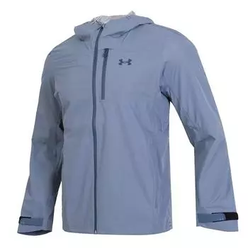 Under Armour Mens Training Series Solid Color Fashion Casual Running Hooded Jacket Men Jacket Light-Blue 1385271-002 XL