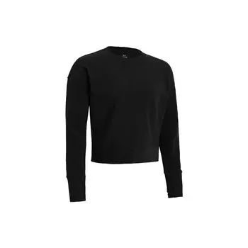 Under Armour Meridian Cold Weather однотонная спортивная толстовка с круглым вырезом женская толстовка черная 1379880-001 S