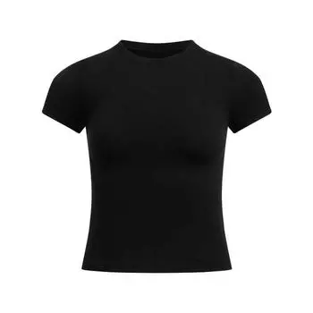 Under Armour Meridian Core Футболка женская с круглым вырезом, однотонная, приталенная, с коротким рукавом, топы, черная 6000341-001 M