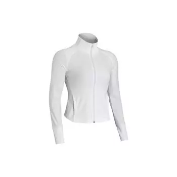 Under Armour Meridian однотонная тренировочная куртка с воротником-стойкой женская куртка белая 1379157-100 L