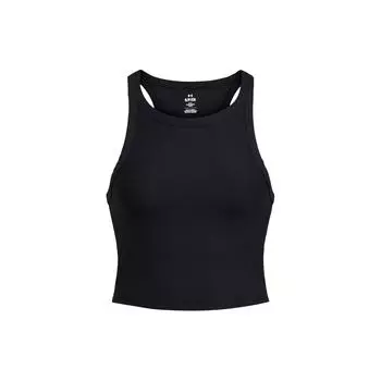 Under Armour Meridian однотонный топ без рукавов с круглым вырезом для женщин, черный 1384008-001 XL