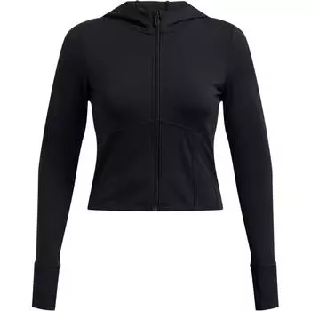 Under Armour Meridian Simple Solid Color Knitted Quick-Sohl Short Jacket Women Jacket Black 1386618-001 XL
