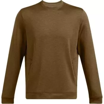 Under Armour Meridian Solid Outdoor Casual Sports Crew Neck Long Sleeve Sweatshirt Men Sweatshirt Coyote-Brown 1379667-498 L