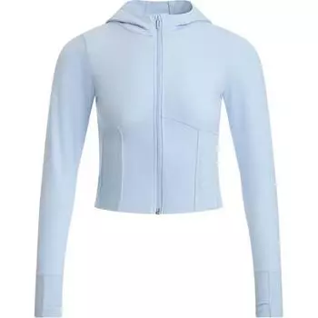 Under Armour Meridian Stretch Soft Feel Training Short Slim Fit Hooded Jacket Women jackets Cloud-Blue 1386618-464 S