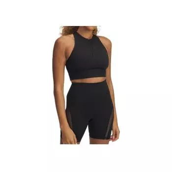 Under Armour Meridian Stylish Simple Beautiful Trendy Sports Vest Women tops Black 6000361-001 XL