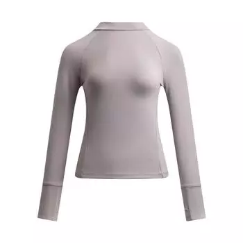 Under Armour Meridian UA Пуловер для мягких тренировок Футболка с длинным рукавом Женские топы Устало-серый 1389011-015 XL
