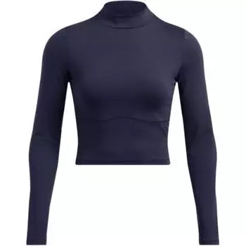 Under Armour Meridian UA влагоотводящая быстросохнущая футболка с длинным рукавом женские топы темно-синего цвета 1380773-410 XS