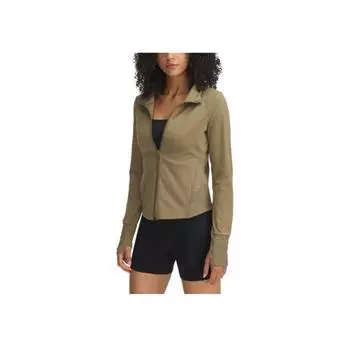 Under Armour Meridian Zip Neck Outdoor Casual Sports Long Sleeve Jacket Women Jacket Quartz-Gray 1379157-251 S
