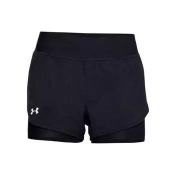 Under Armour Mfo Speedpocket однотонные шорты с принтом логотипа и эластичной талией женские плавки черного цвета 1326987-001 XS