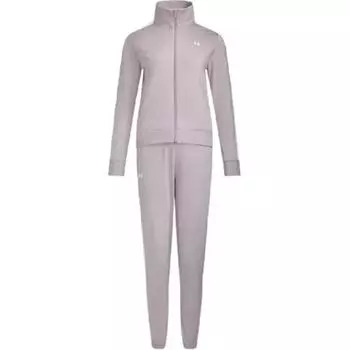 Under Armour Minimalist Brand Logo Comfortable Breathable Cardigan Top Knitted Long Pants Casual Set Women sets Gray Pink 1365147-009 S