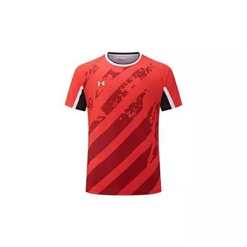Under Armour Minimalist Logo Print Daily Running Fitness Cycling T-Shirt Unisex Tops Red 24500504-600 S