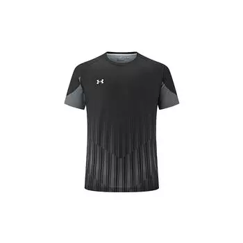 Under Armour Минималистичный Логотип Удобная Футболка с Круглым Вырезом Принтованная Американский Винтаж Футболка с Коротким Рукавом Унисекс Черный 24500507-001 M