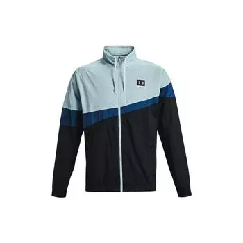 Under Armour Модная цветная блоковая этикетка с логотипом, тканая спортивная куртка, мужские куртки, синяя 1366219-478