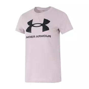 Under Armour Модная футболка с круглым вырезом, пуловер, с коротким рукавом, женская футболка, светло-пурпурная, 1356305-009 S