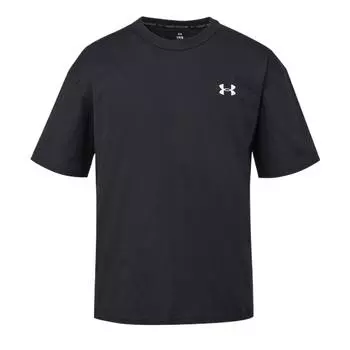 Under Armour Модная Минималистичная Стильная Футболка с Коротким Рукавом Унисекс Топы Черный 6007564-001 XL