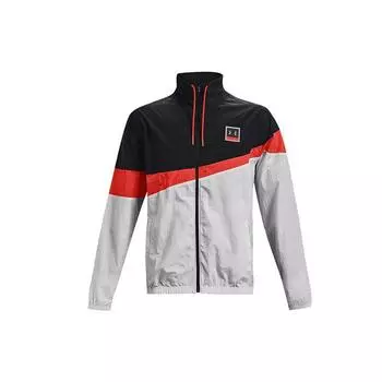 Under Armour Модная повседневная куртка с цветным блоком и логотипом, мужские куртки, черные 1366219-001 XXL