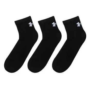 Under Armour Модные Мягкие Универсальные Удобные Носки 3 пары Носки Унисекс Черные 1386372-001 M
