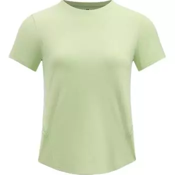 Under Armour Мягкий дышащий простой однотонный свитер с круглым вырезом и коротким рукавом, женские топы в винтажном светло-зеленом цвете 1386400-383 S