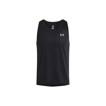 Under Armour Мягкий, легкий, дышащий, влагоотводящий, с круглым вырезом, топ для мужчин с логотипом Solid Logo, черный 1382585-001 L