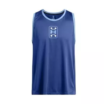 Under Armour Мягкий удобный сетчатый дышащий жилет мужской топ синий 1383399-432 M