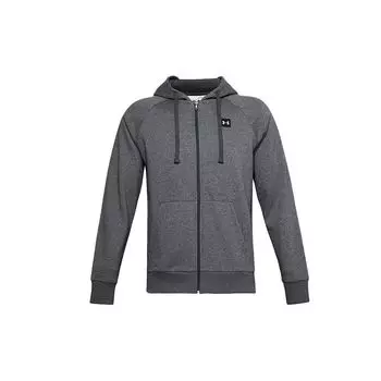 Under Armour Мужская куртка с капюшоном на молнии с флисовой подкладкой, светло-асфальто-серая 1357111-012 XXL