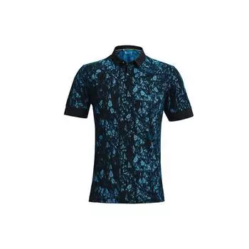 Under Armour Мужская рубашка-поло Curry Golf Quick-Dry Breathable с коротким рукавом, синяя 1366256-422 L