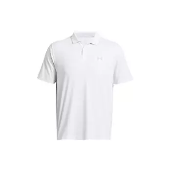 Under Armour Мужская рубашка поло с коротким рукавом Ua Iso-Chill Printed Logo, свободная посадка, белые 1377364-100 XL