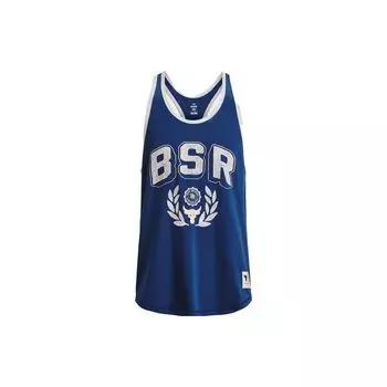 Under Armour Мужская толстовка без рукавов с принтом Project Rock Phantom-Blue 1376942-471 XXL