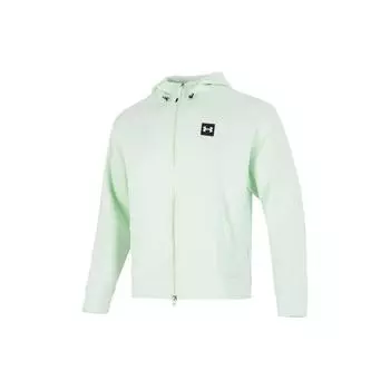 Under Armour Мужская толстовка с капюшоном на молнии с логотипом, зеленая 1373801-369 L