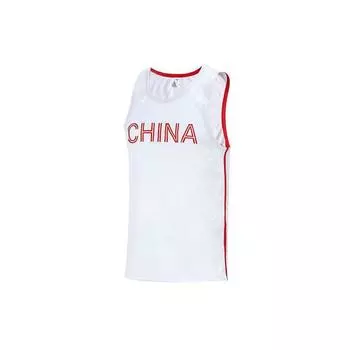 Under Armour Мужская тренировочная баскетбольная майка серии Китай 3x3 с логотипом, сплошной цвет, с буквами, дышащая, с круглым вырезом, мужская майка 1364595-014 L