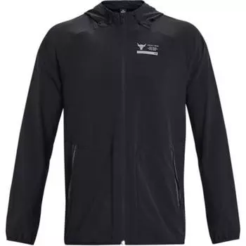 Under Armour Johnson Series Однотонная тренировочная куртка с капюшоном Мужская куртка Черный 1380538-001 L