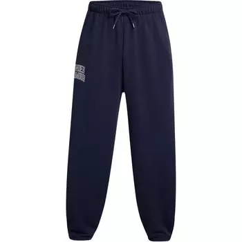 Under Armour Брюки повседневные с логотипом, средней посадки, свободного кроя, на кулиске, мужские, синие 1386551-410 L